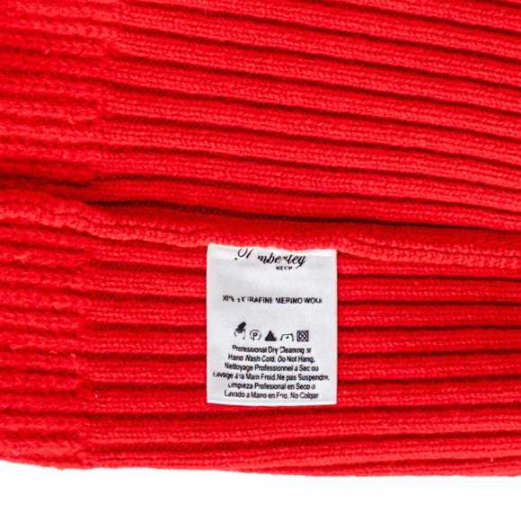 Temperley London Chrissie Sweater Red Turtleneck Popcorn Knit 100% Wool Size XS - Picture 12 of 12